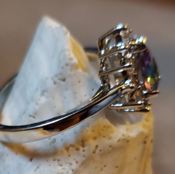 SOLD | Genuine Mystic Topaz/Sapphire Ring - Picture 5 of 5